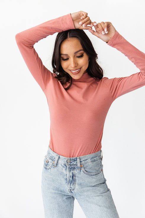 Take It Easy Mock Neck Top
