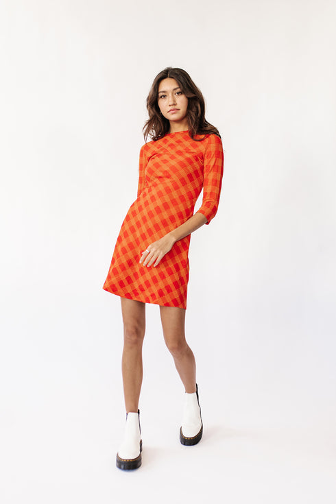 Beauty Game Checked Dress