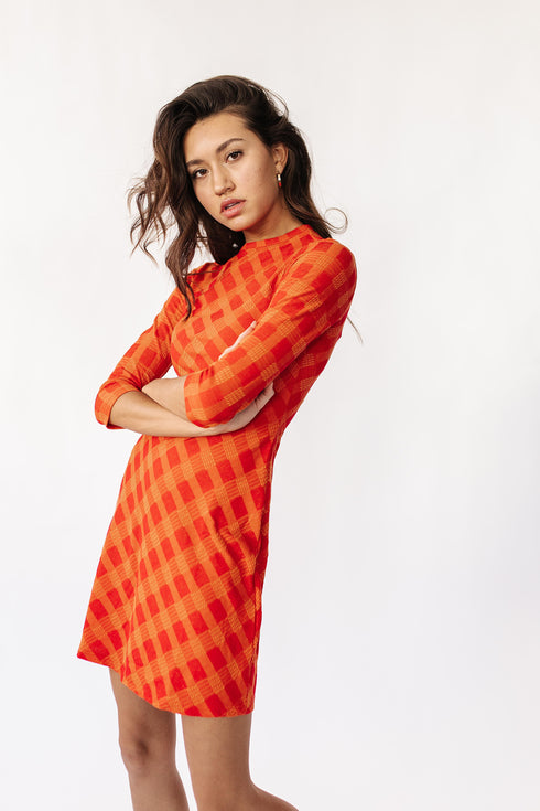 Beauty Game Checked Dress