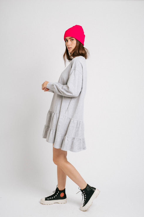 Cool With It Dress// Gray