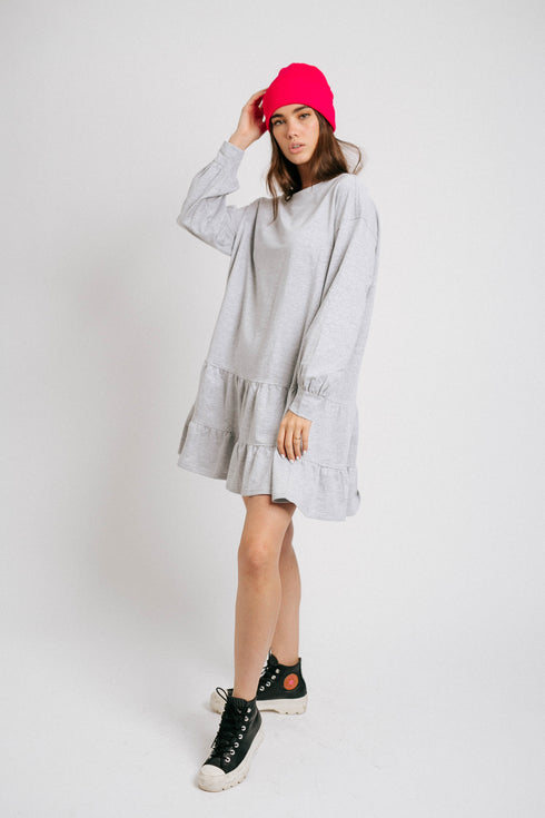 Cool With It Dress// Gray