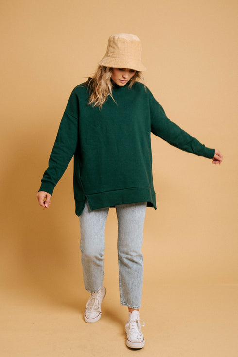 Lazy Sunday Pullover // Green