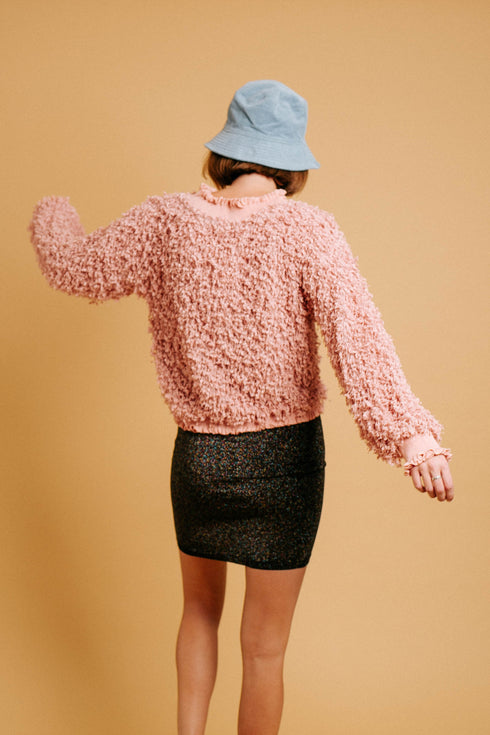 Crush On You Sweater// Pink