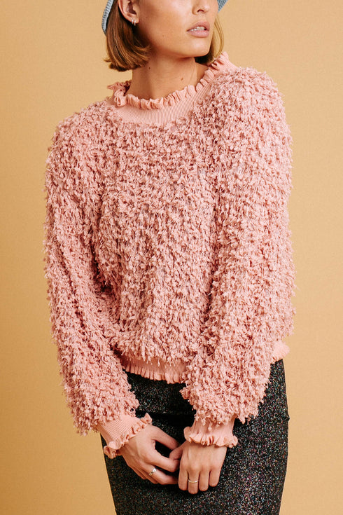 Crush On You Sweater// Pink