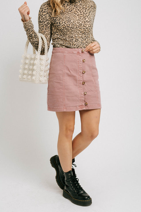 Zoe Mini Skirt// Berry