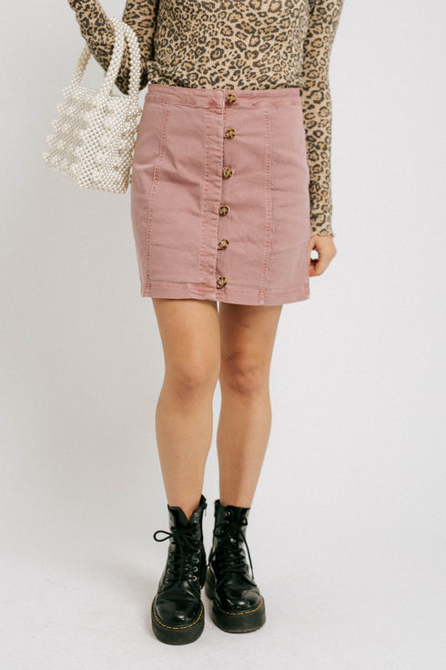 Zoe Mini Skirt// Berry