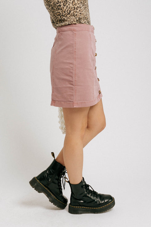 Zoe Mini Skirt// Berry