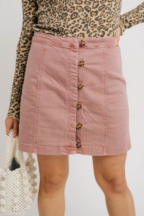 Zoe Mini Skirt// Berry