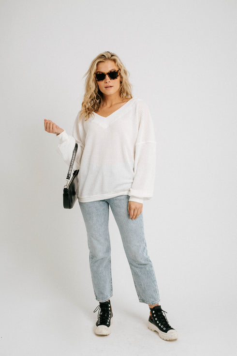 Fire + Ice Waffle Knit Top