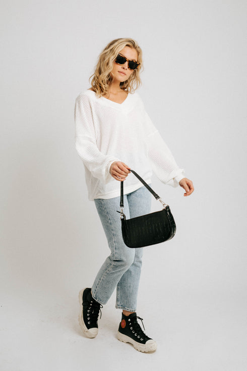 Fire + Ice Waffle Knit Top