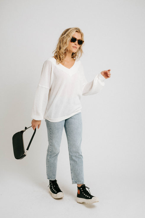 Fire + Ice Waffle Knit Top