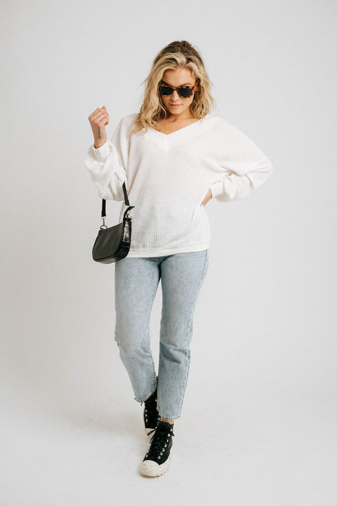 Fire + Ice Waffle Knit Top