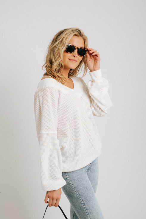Fire + Ice Waffle Knit Top
