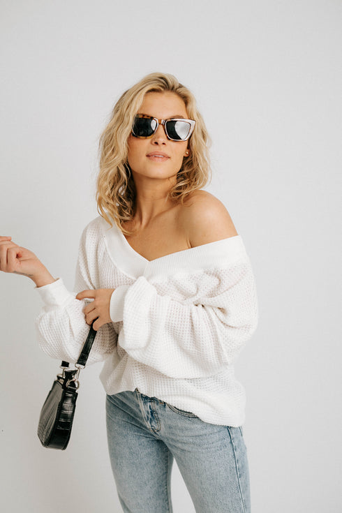 Fire + Ice Waffle Knit Top