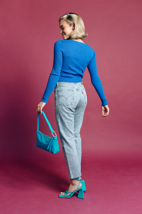 Style File Ribbed Top // Cobalt