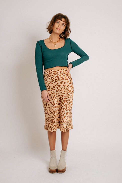 Leopard Lover Midi Skirt