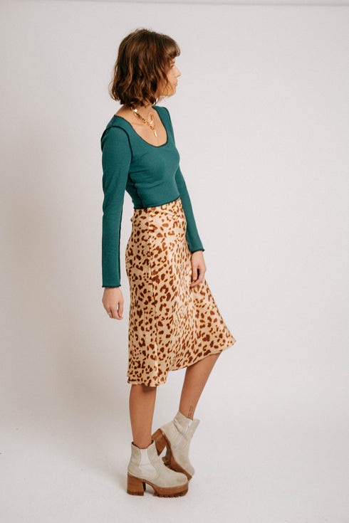 Leopard Lover Midi Skirt
