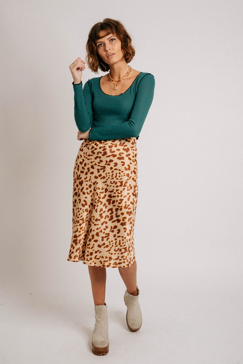 Leopard Lover Midi Skirt