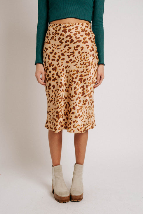 Leopard Lover Midi Skirt