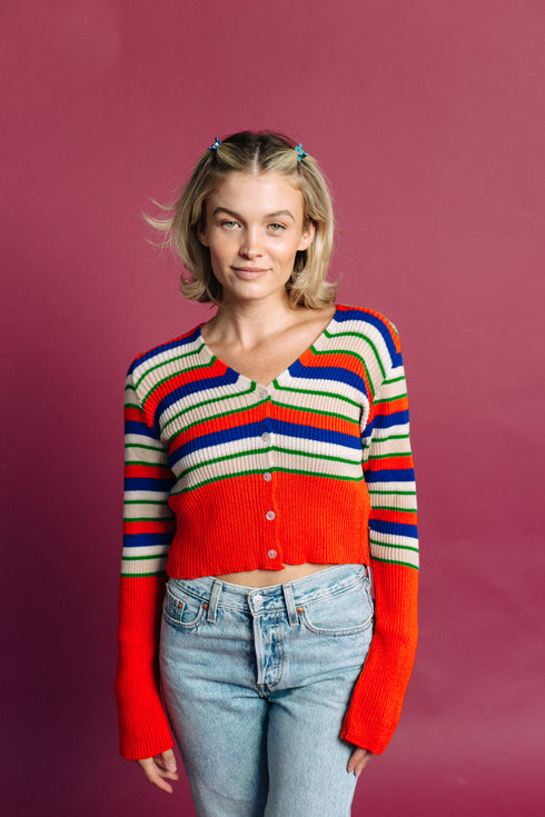 Too Cool For School Striped Top