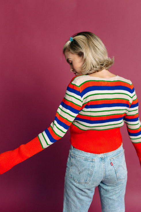 Too Cool For School Striped Top