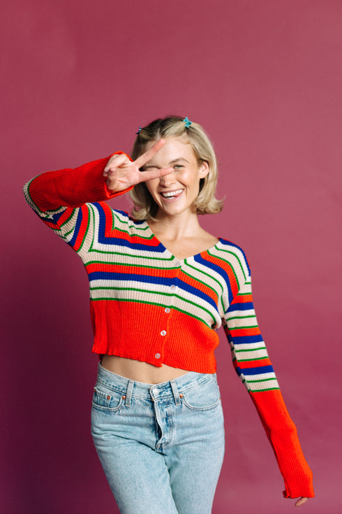 Too Cool For School Striped Top