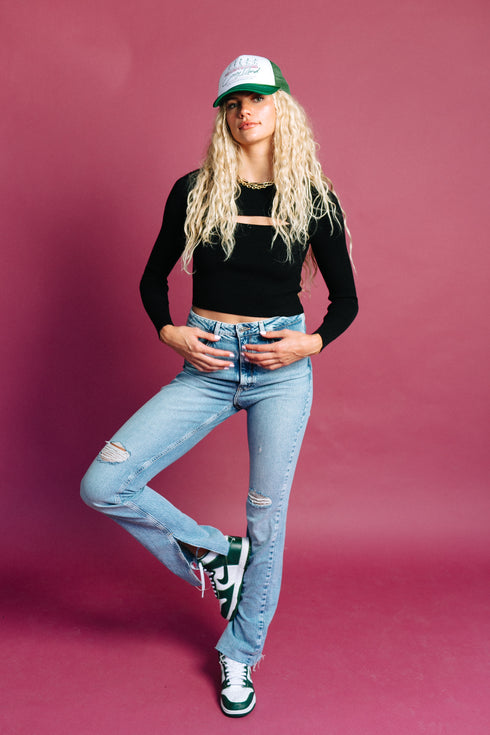 Style File Ribbed Top // Black