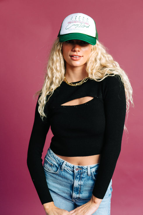 Style File Ribbed Top // Black