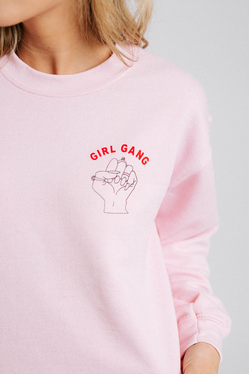 Girls Rule Boys Drool Crop// Baby Pink