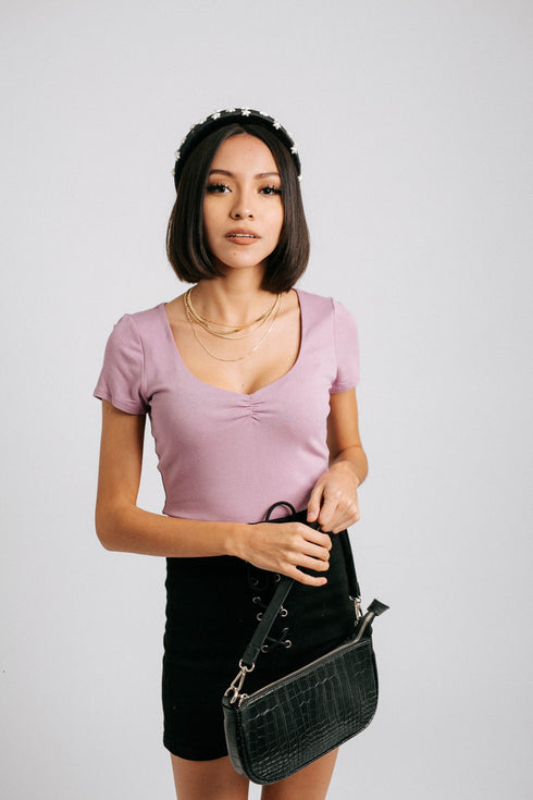 Easy Baby Bodysuit// Lavender