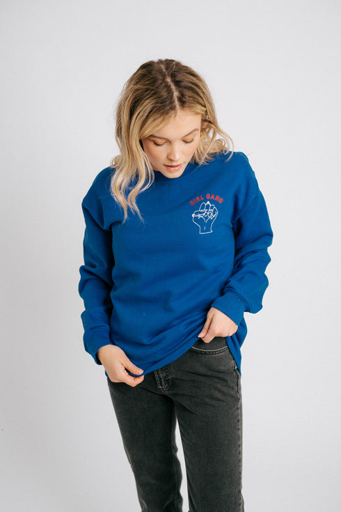 Girls Rule Boys Drool Pullover// Cobalt
