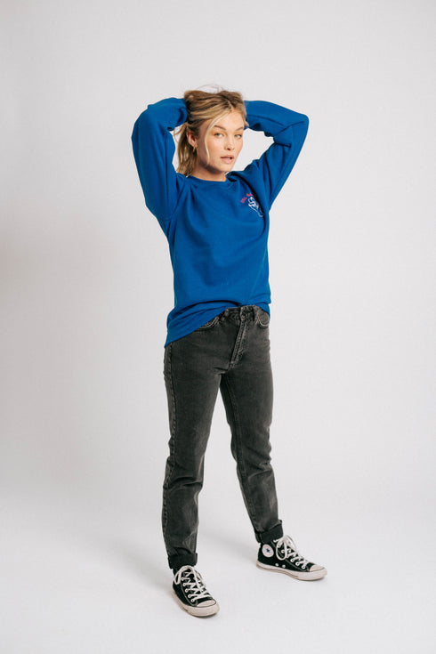 Girls Rule Boys Drool Pullover// Cobalt