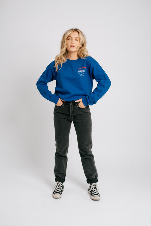Girls Rule Boys Drool Pullover// Cobalt