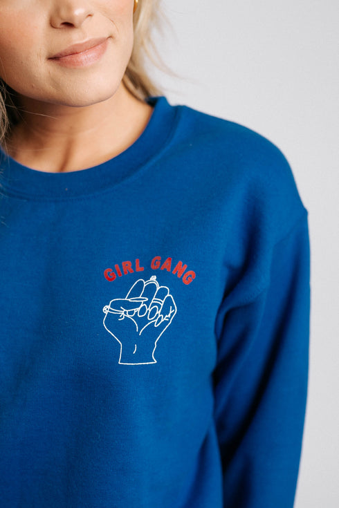 Girls Rule Boys Drool Pullover// Cobalt