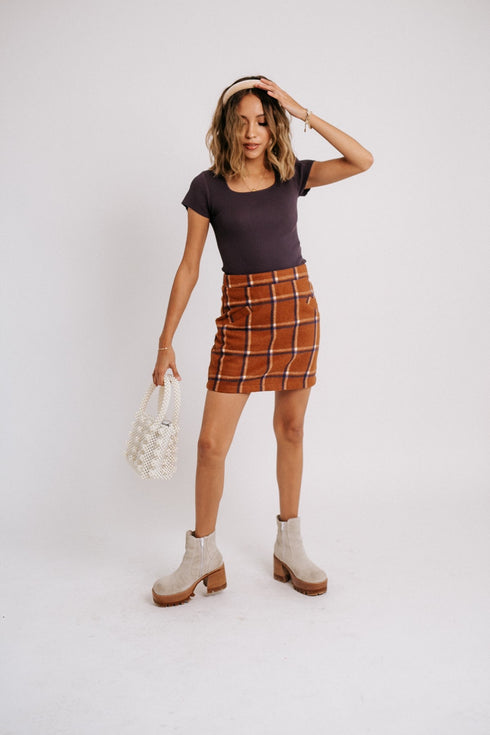 C'est La Vie Plaid Skirt