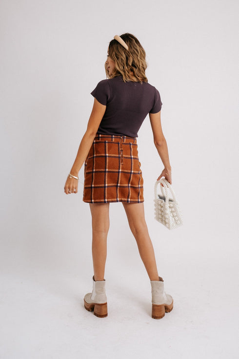 C'est La Vie Plaid Skirt