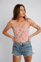 Maisie Floral Bodysuit- Pink