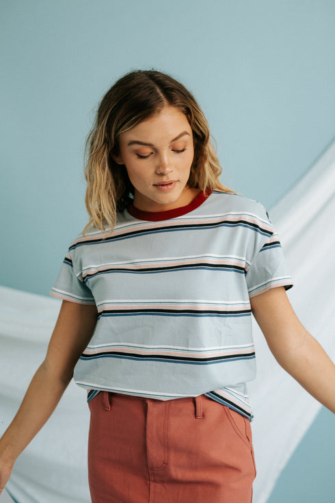 Cotton Candy Striped Tee