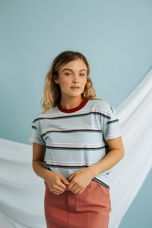Cotton Candy Striped Tee