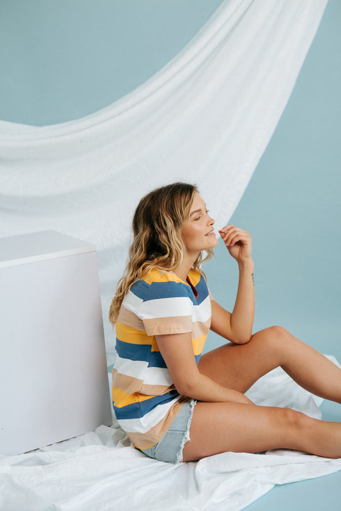 Golden Hour Striped Tee