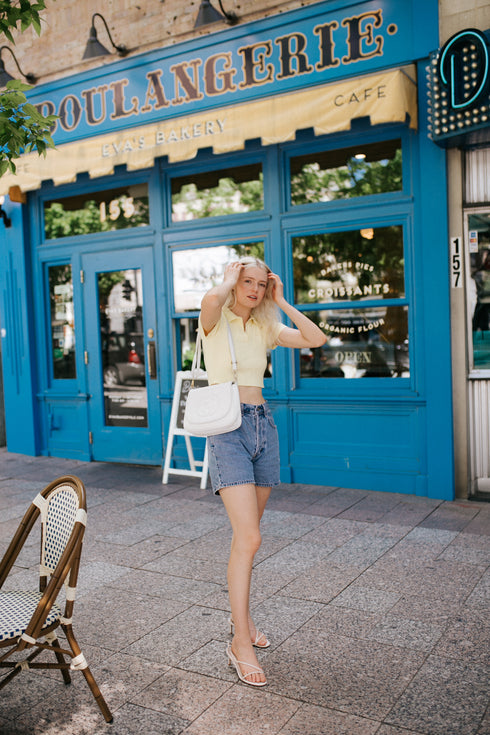 Lemon Drop Ribbed Top