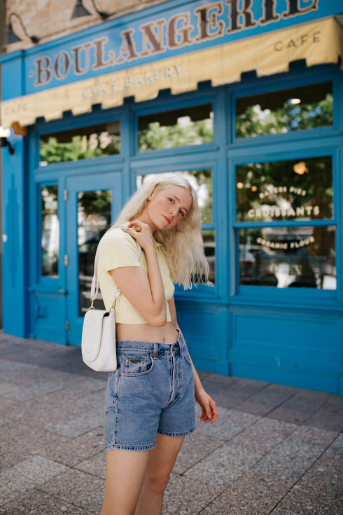 Lemon Drop Ribbed Top