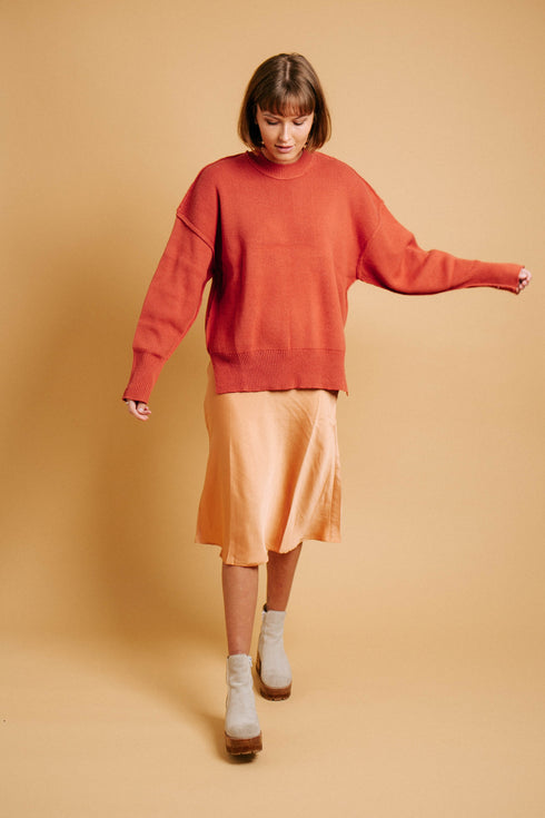 Golden Girl Midi Skirt