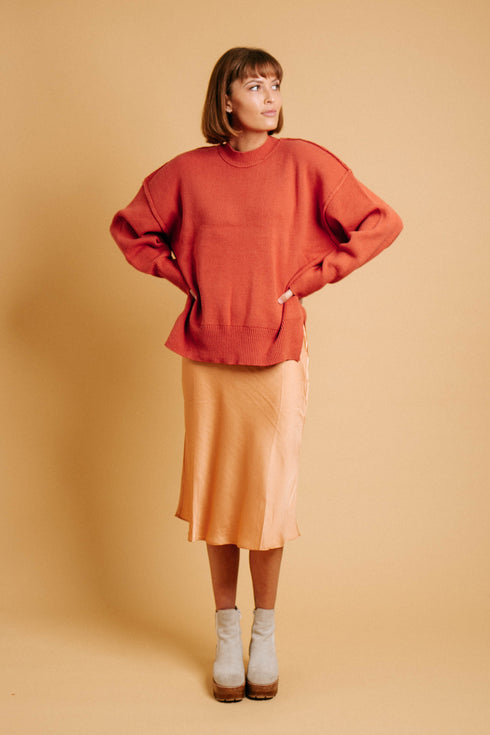 Golden Girl Midi Skirt