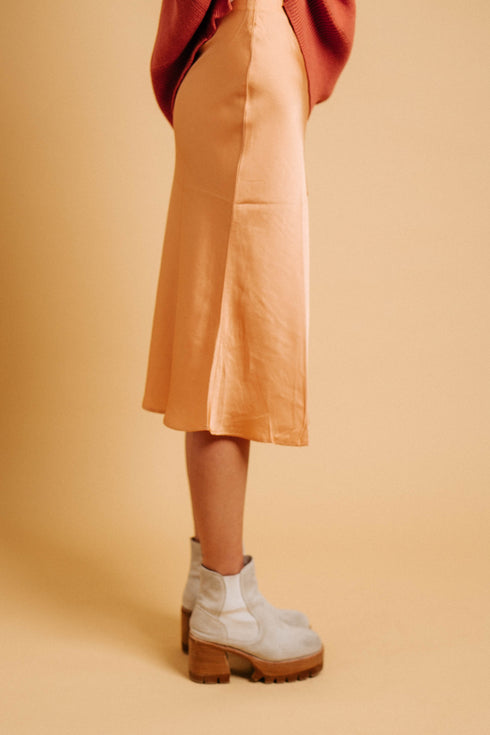 Golden Girl Midi Skirt