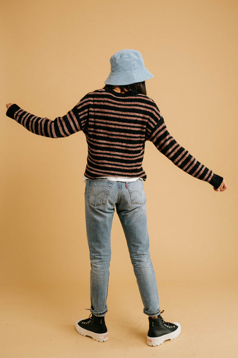 Delaney Striped Cardi