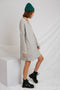 Electric Feel Tee Dress// Gray