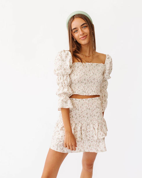 Paris Girl Floral Top *RESTOCKED*