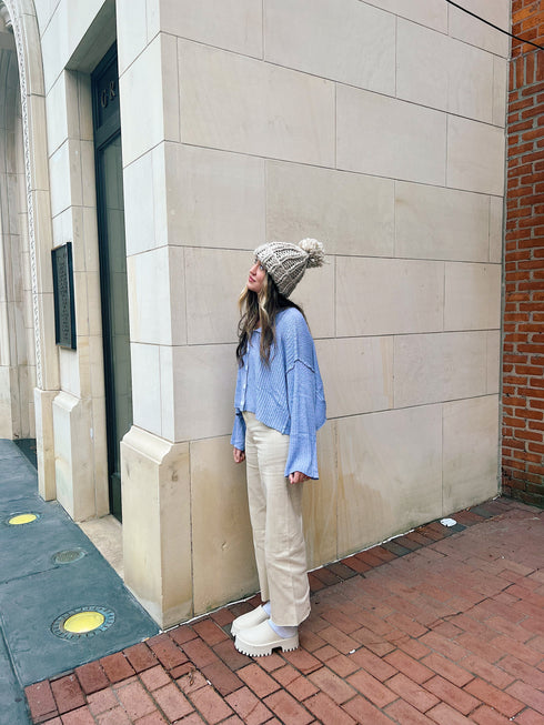 Lazy Love Top// Blue