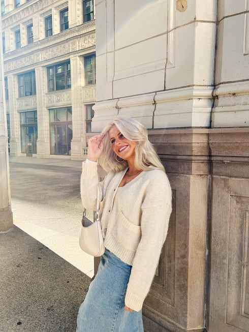 Golden Girl Boucle Cardigan